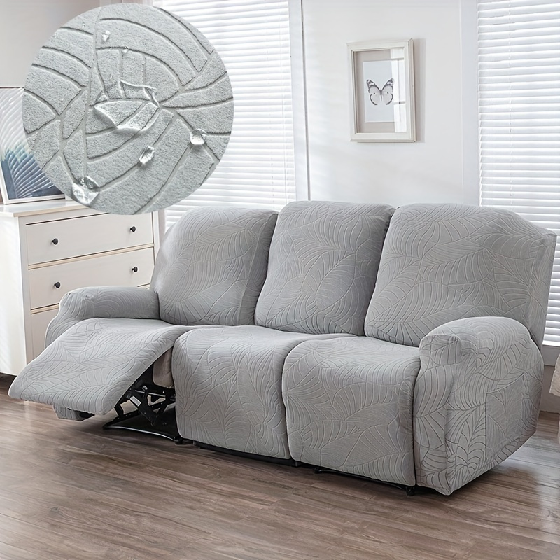Outdoor Furniture Recliner Set - XM-Luvetoria 4/6/8 個/セット ストレッチジャカードソファカバー 防滴リクライニングチェアスリップカバー 伸縮性のある底とサイドポケット付き