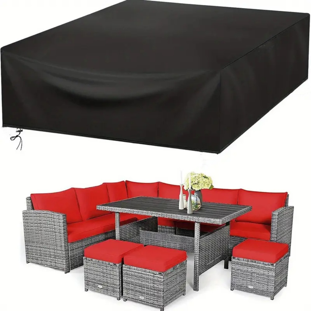 Outdoor Furniture Nearby - (長さ102-137インチ) サイズ屋外パティオガーデン防水セット家具セット雨と雪の椅子セットソファテーブル椅子ダストカバー