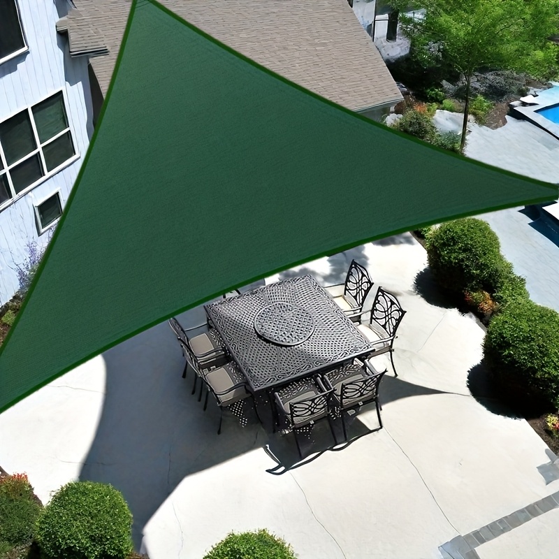 Outdoor Furniture Hdpe - 16フィート×16フィート×16フィートの三角形の日よけセイル、通気性のある遮光生地を使用した日除け、パティオ用のHDPE製デッキオーニング。