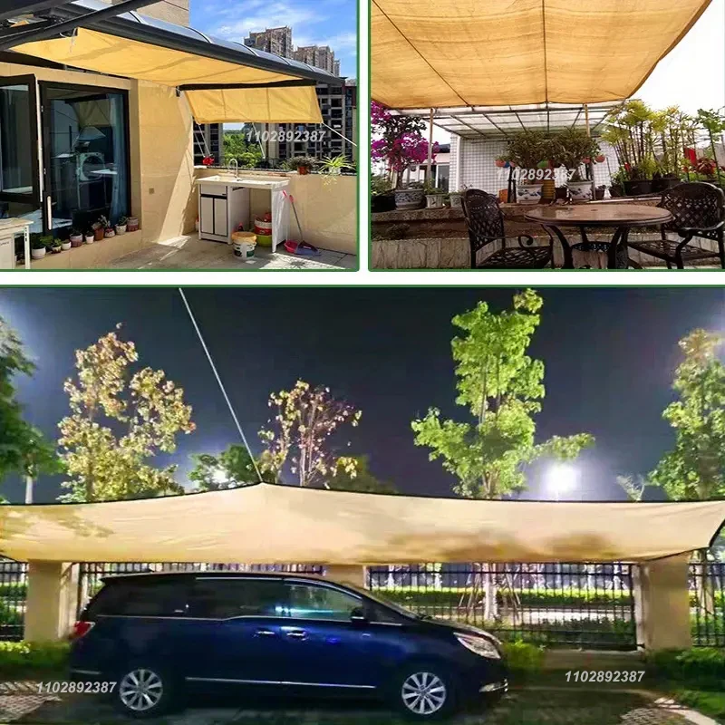4x5m ベージュシェーディングネット、UV保護、植物小屋、 - Outdoor Furniture Hdpe のレビューと価格