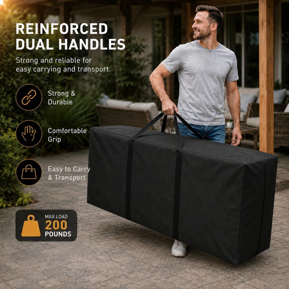 177ガロン特大パティオクッション収納バッグ、頑丈な防水屋外 - Outdoor Furniture With Storage For Cushions のレビューと価格