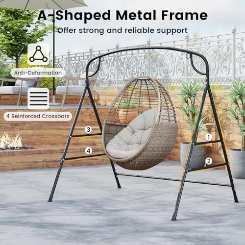 660ポンド対応メタルハンモックスタンド - 4本のサポート - Hammock With Stand のレビューと価格