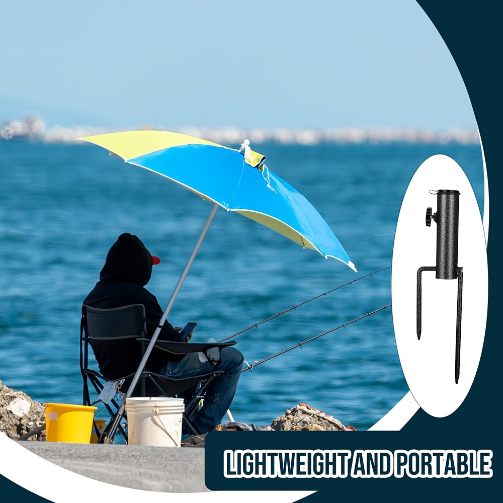 ポータブル傘ベース金属ブラケットは旗釣り竿屋外公園ビーチ地面 - Outdoor Furniture With Umbrella のレビューと価格