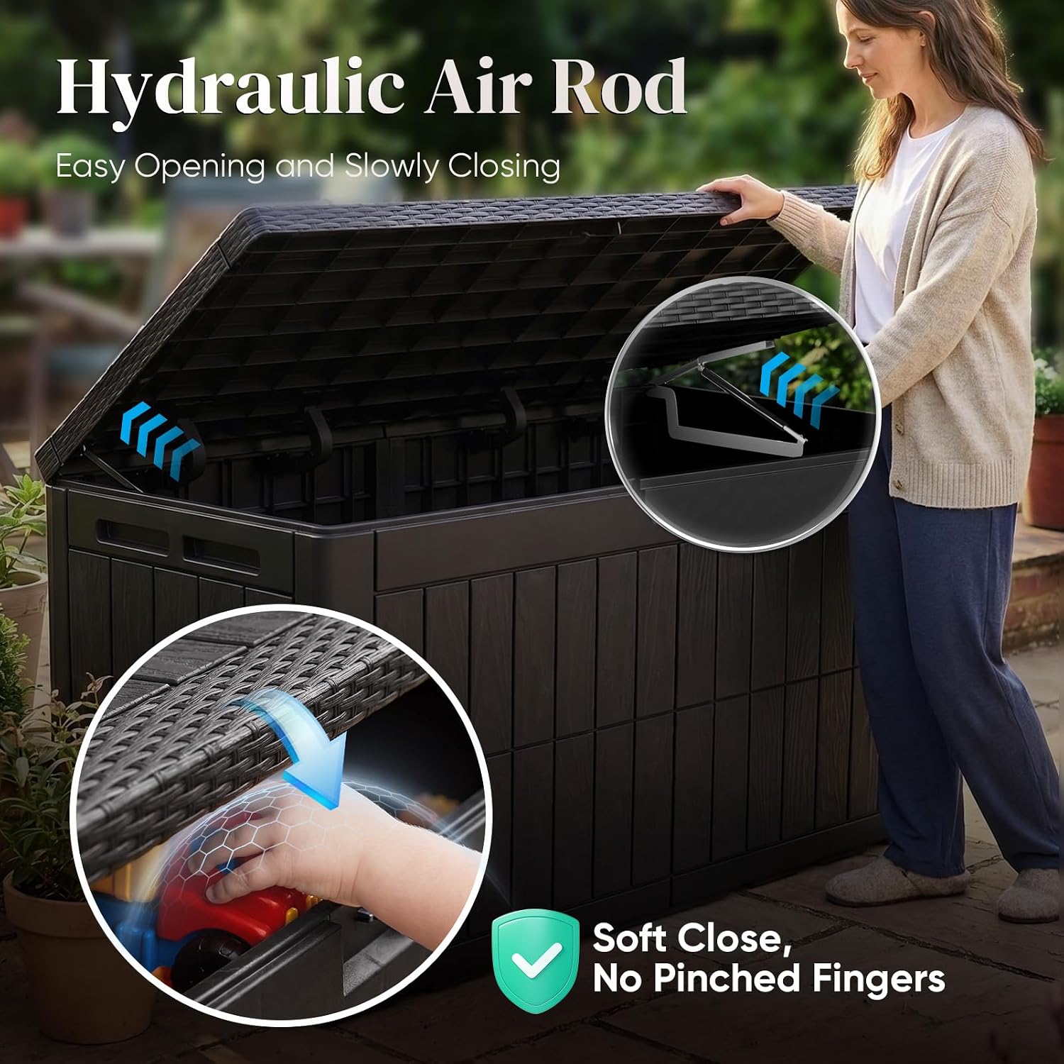 120ガロン大型屋外収納ボックス、耐候性樹脂構造、ロック可能 - Outdoor Furniture With Storage For Cushions のレビューと価格