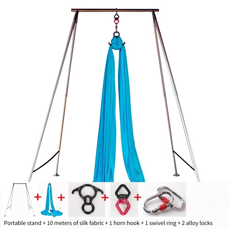 屋外エアリアルヨガハンモックスタンドセット：ヨガやアウトドア - Hammock With Stand のレビューと価格