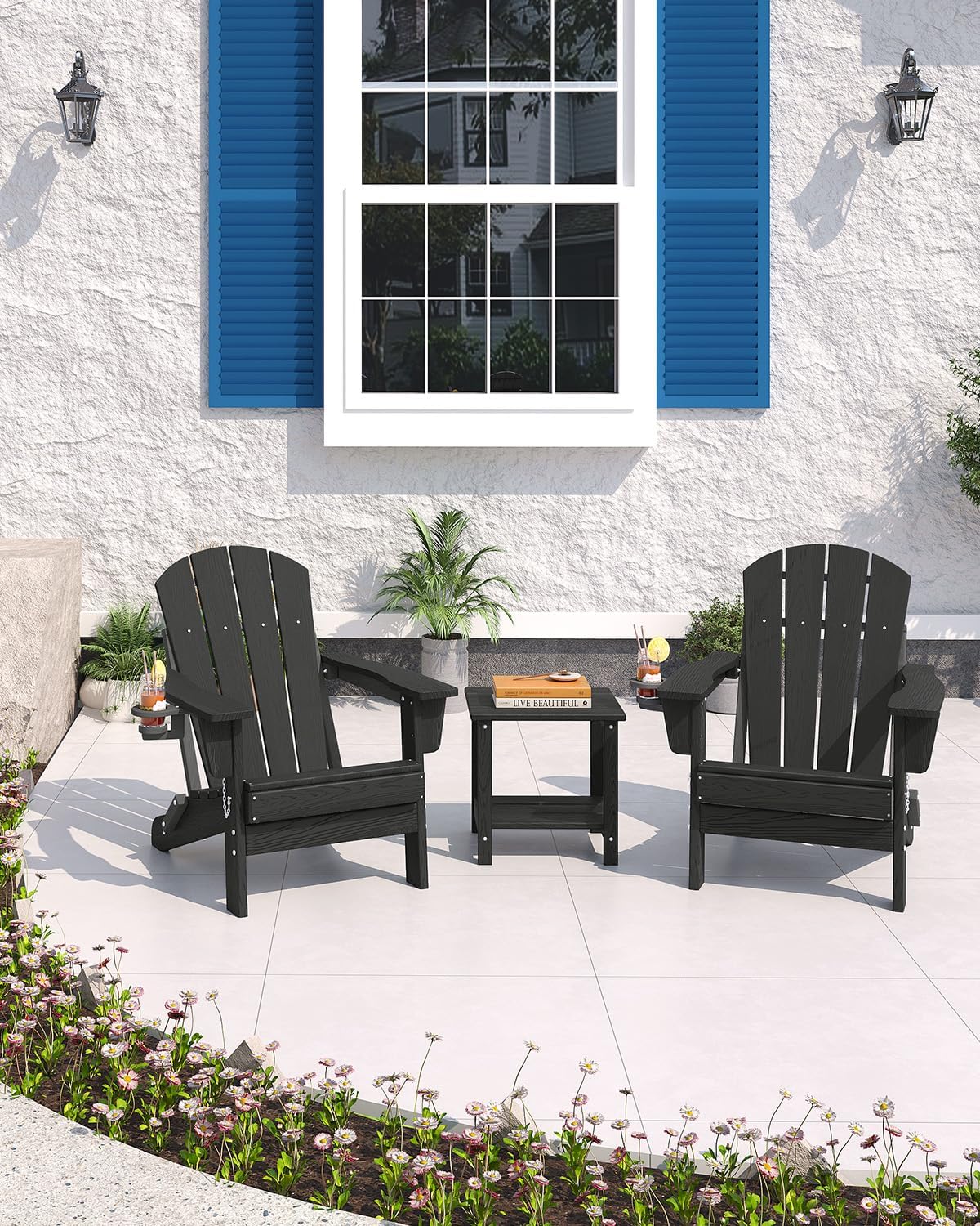 折りたたみ式アディロンダックチェア HDPEプラスチック製屋 - Outdoor Furniture Hdpe のレビューと価格