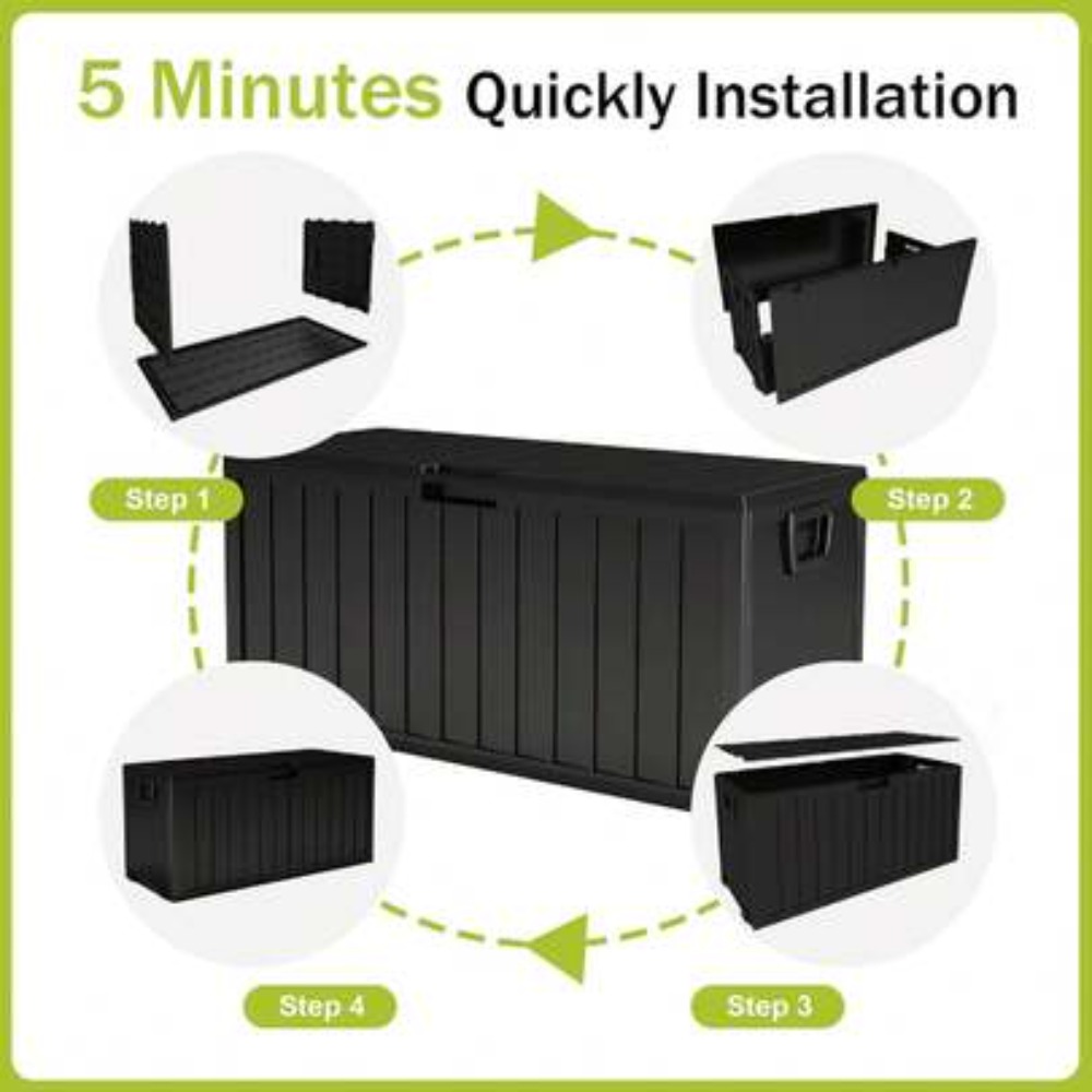 75ガロン屋外収納ボックス 防水ヘビーデューティーデッキボッ - Outdoor Furniture With Storage For Cushions のレビューと価格
