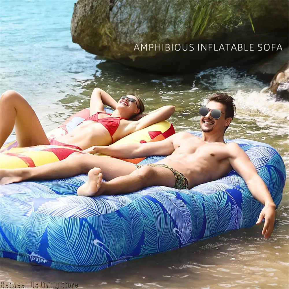 高級インフレータブルソファベッド - ビーチ、庭園、屋内用の - Outdoor Furniture Nearby のレビューと価格