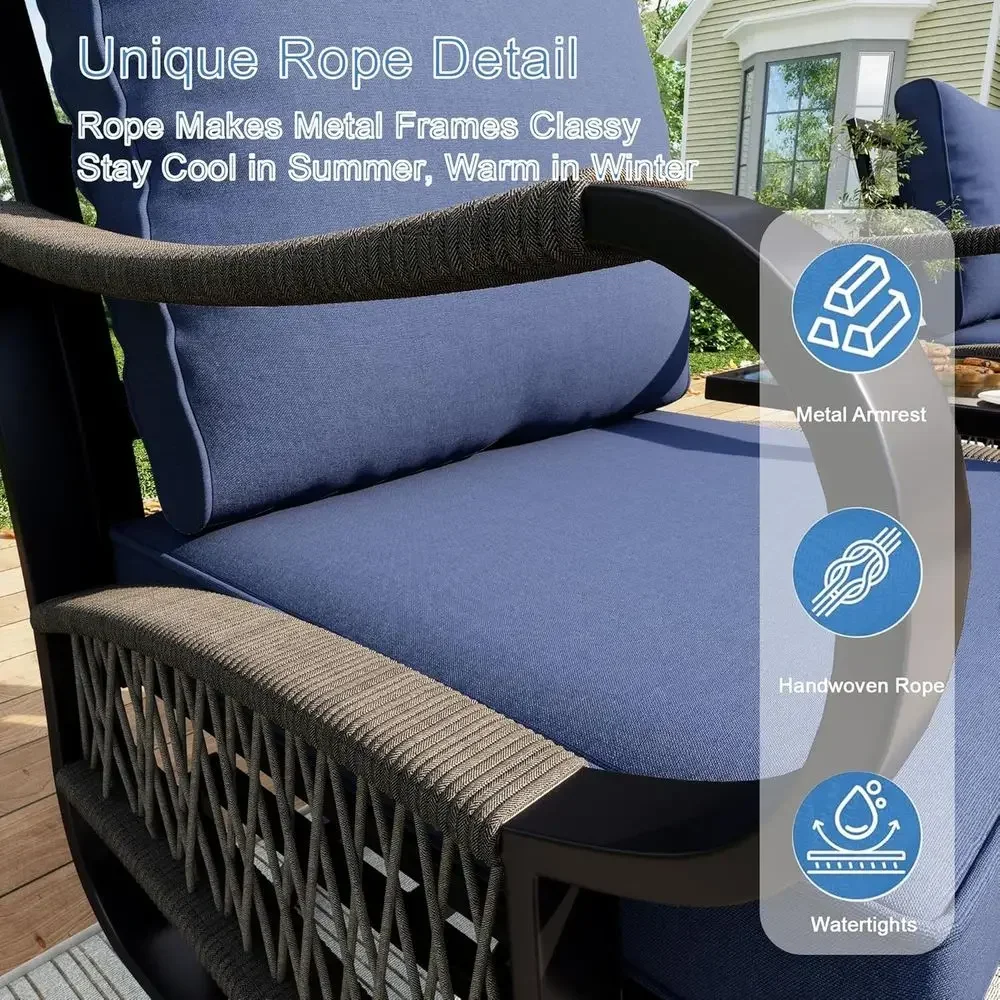 4点セットの屋外用金属製パティオ家具セット（椅子2脚、ラブシ - Outdoor Furniture Metal Chairs のレビューと価格