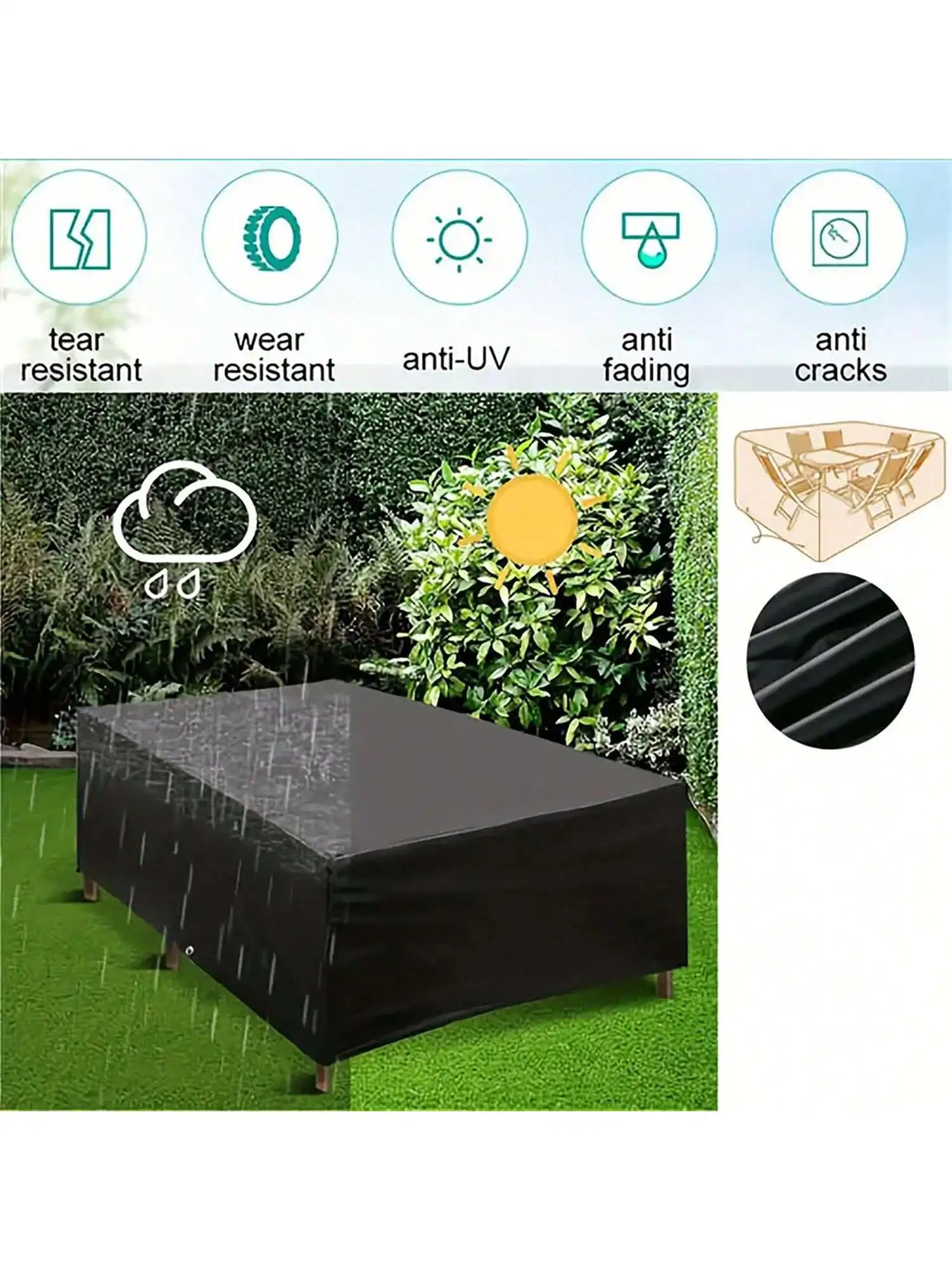 マルチサイズ屋外パティオガーデン家具防水ダストカバー椅子、ソ - Outdoor Furniture Nearby のレビューと価格