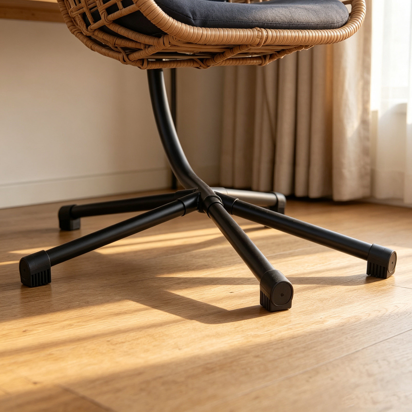 10個入り ブラックプラスチック製家具脚キャップ 38mm  - Hammock With Stand のレビューと価格