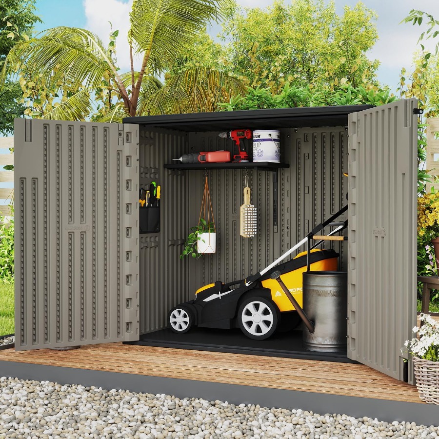 庭の道具、ガレージの缶、自転車、パティオ家具などを収納できる - Outdoor Furniture Hdpe のレビューと価格