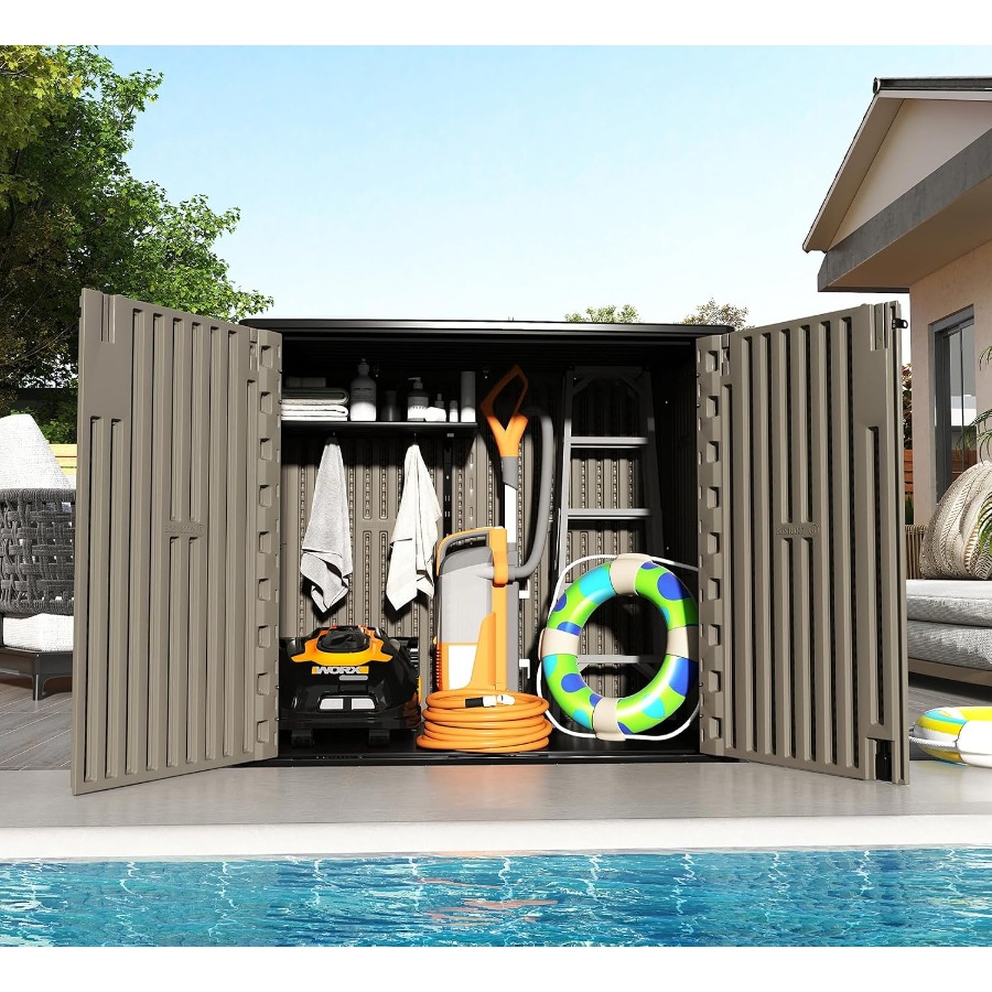 庭の道具、ガレージの缶、自転車、パティオ家具などを収納できる - Outdoor Furniture Hdpe のレビューと価格