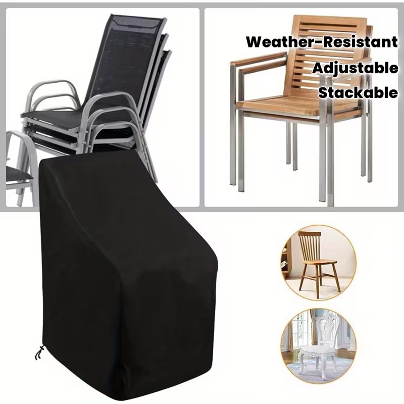 1個入りの頑丈なスタッキング式屋外用椅子カバー、金属/プラス - Outdoor Furniture Metal Chairs のレビューと価格