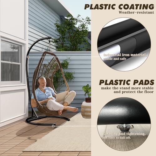 ハンモックスタンドのみ、耐荷重300ポンド、頑丈なハンモック - Hammock With Stand のレビューと価格
