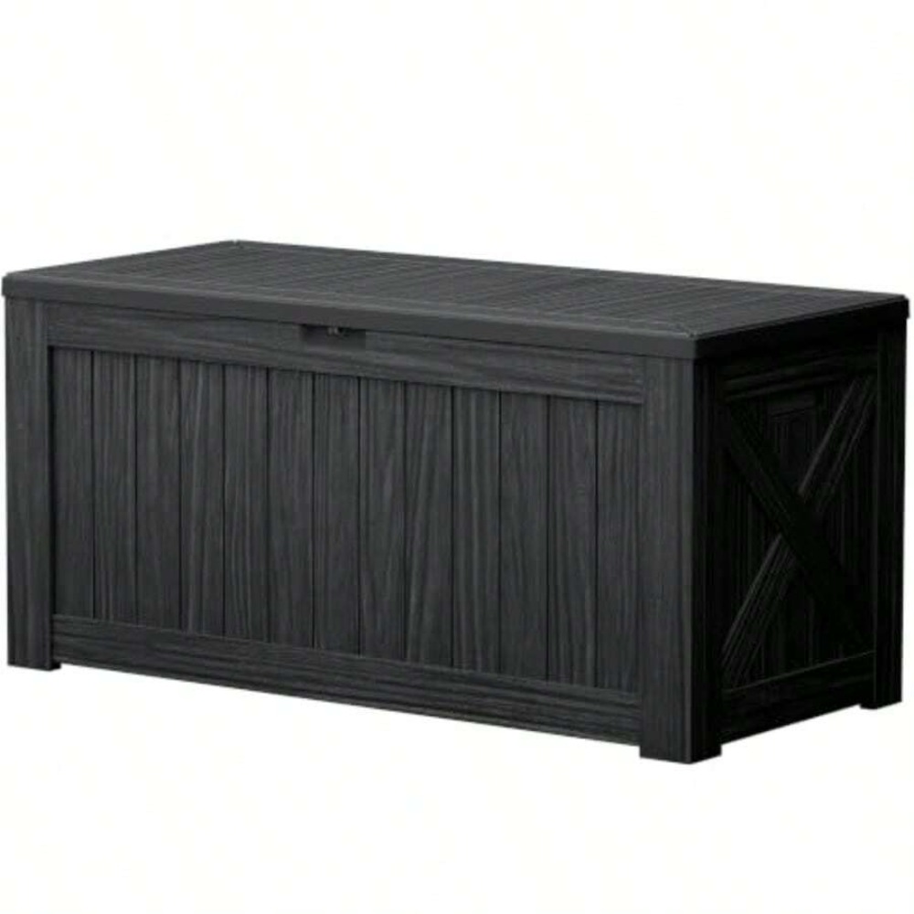 120ガロン デッキボックス 屋外収納ボックス 防水 レジン - Outdoor Furniture With Storage For Cushions のレビューと価格