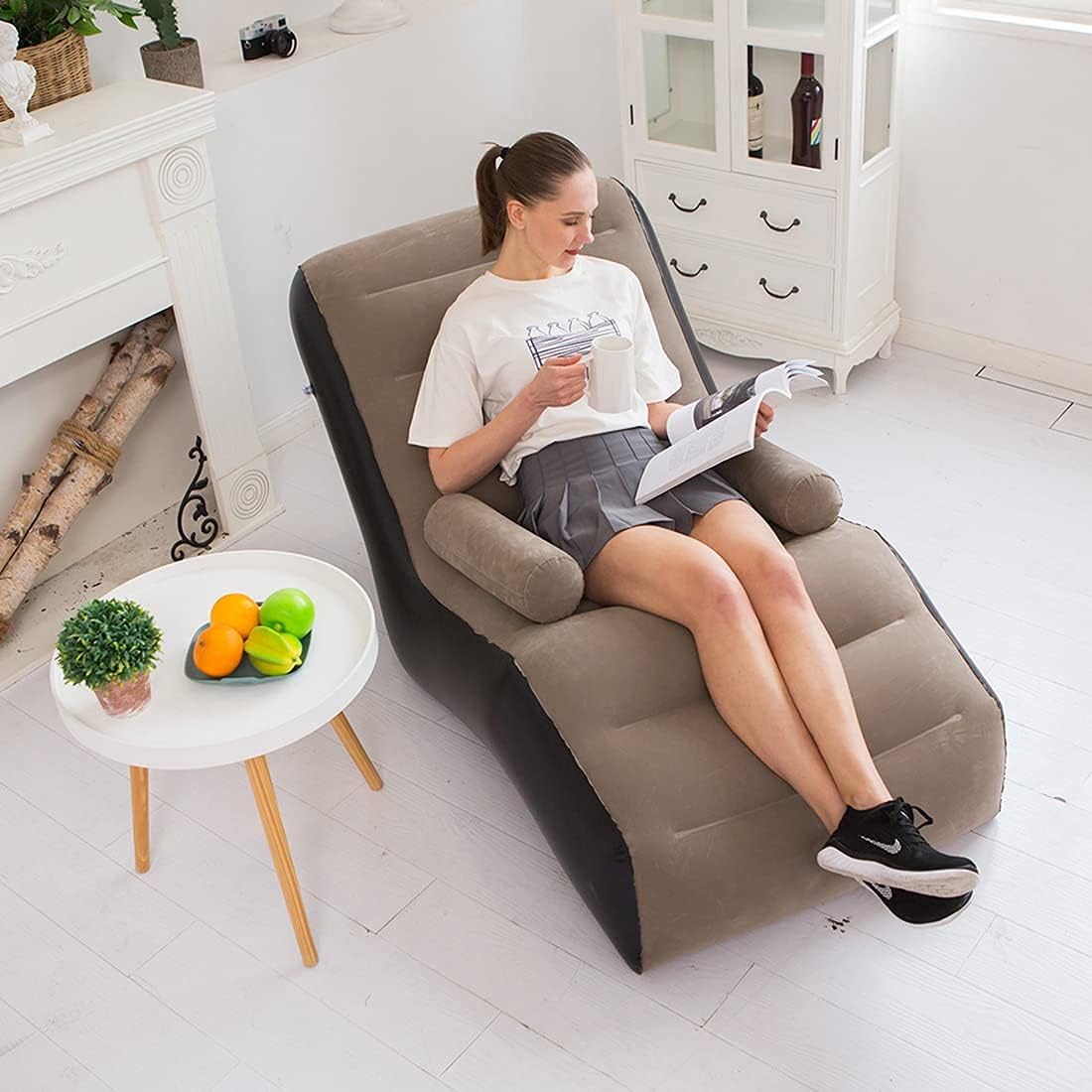 折りたたみレイジーソファ、インフレータブルラウンジチェア厚み - Outdoor Furniture Nearby のレビューと価格