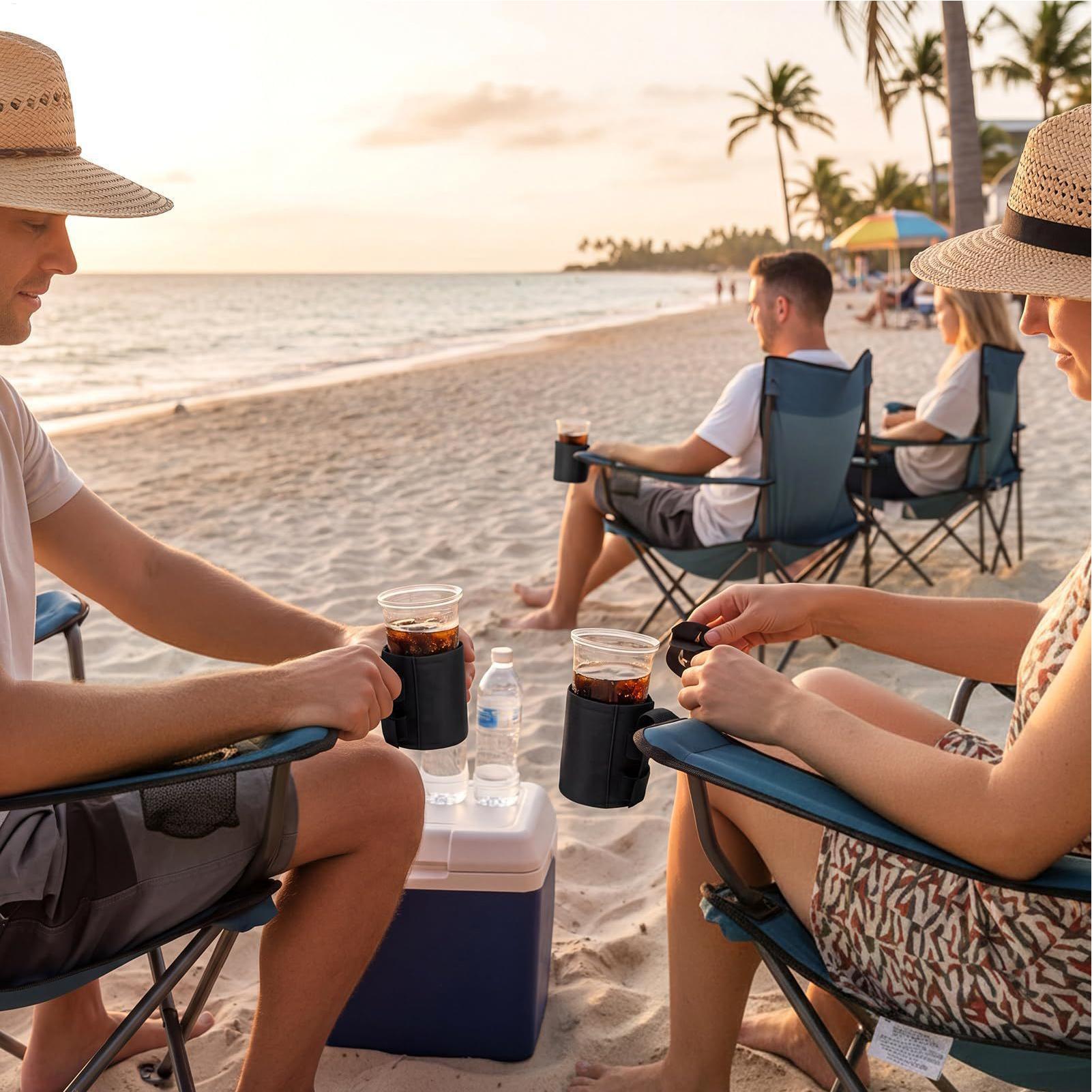 ビーチチェア用カップホルダー 600Dオックスフォード生地  - Outdoor Furniture Europe のレビューと価格