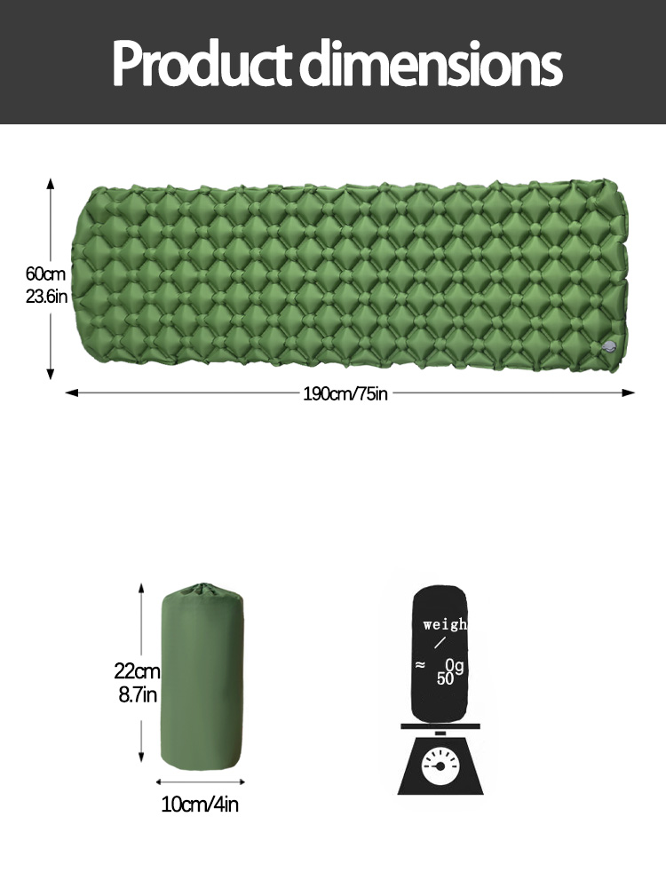 キャンプ用インフレータブルマットレス テント用折りたたみキャ - Outdoor Furniture Nearby のレビューと価格